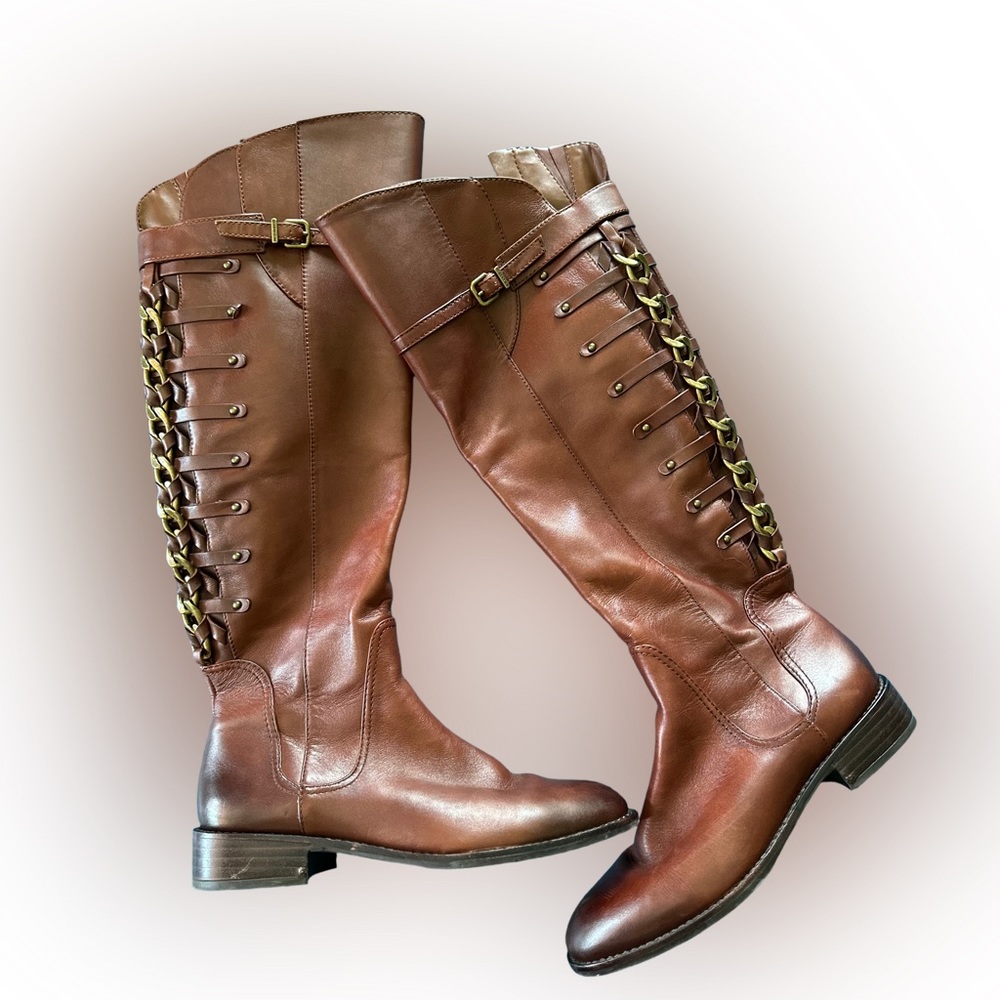 Size 6m Gianni bini tall boots! Beautiful shape!